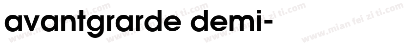 avantgrarde demi字体转换